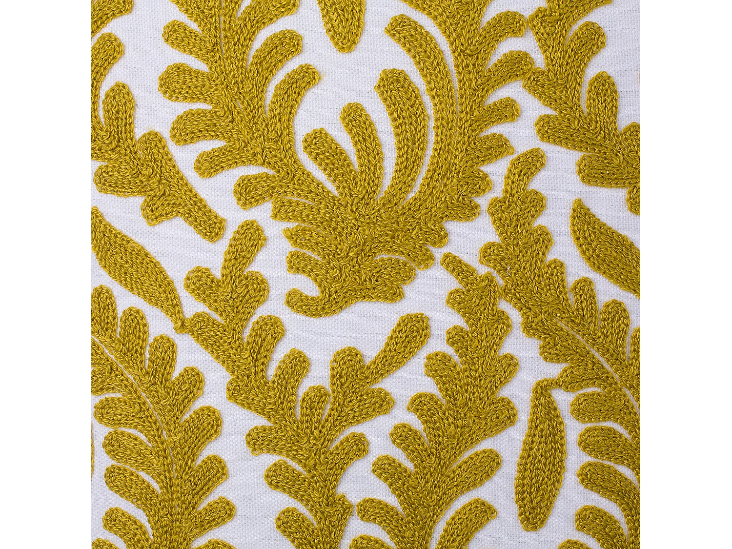 Set van 2 decoratieve kussens PRIMULA Katoen 45 x 45 cm Mosterdgeel Ikat