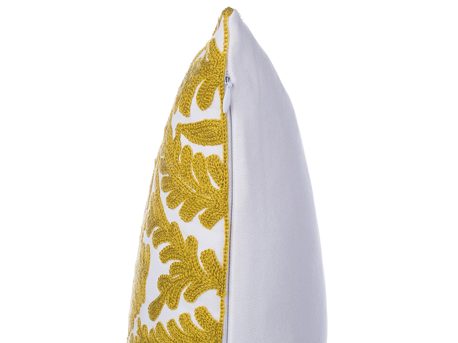 Conjunto de 2 cojines decorativos PRIMULA Algodón 45 x 45 cm Mostaza Ikat