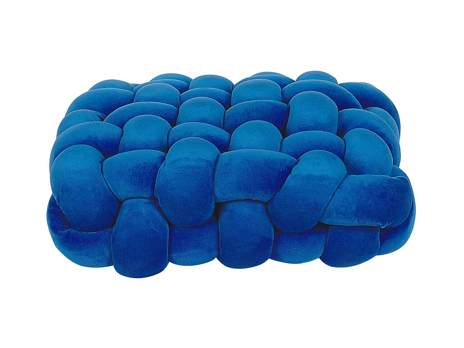 Dekokissen Knoten Flechtmuster blau 30 x 30 cm SIRALI