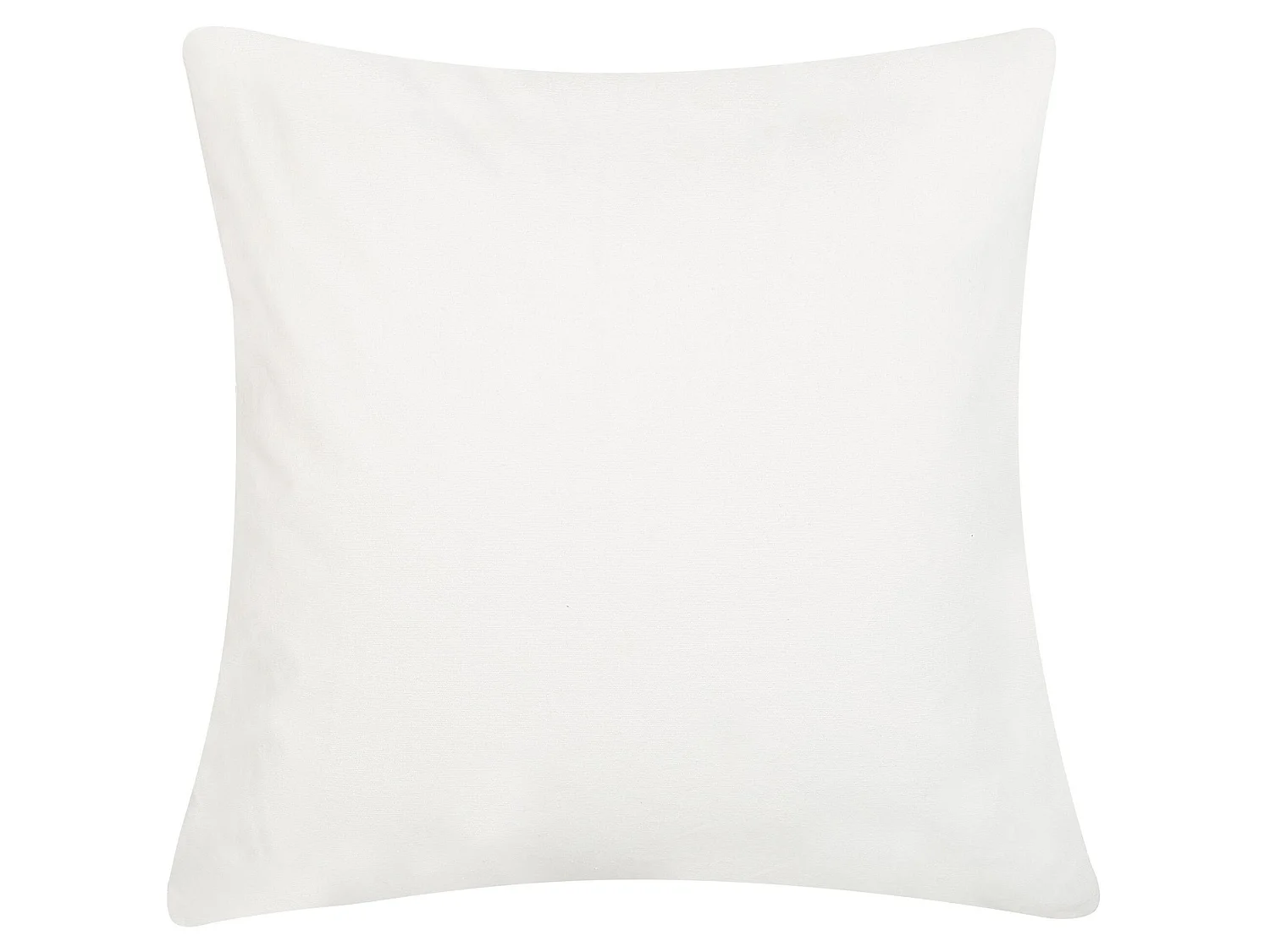 Set van 2 decoratieve kussens PEPEROMIA Katoen 45 x 45 cm Wit Bladpatroon