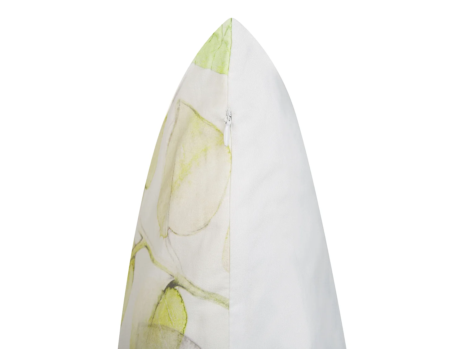 Set van 2 decoratieve kussens PEPEROMIA Katoen 45 x 45 cm Wit Bladpatroon