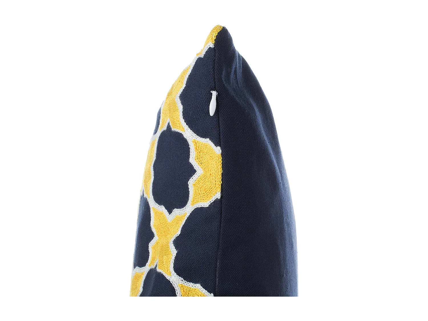 Lot de 2 coussins décoratifs MUSCARI Coton 45 x 45 cm Jaune Bleu Ikat