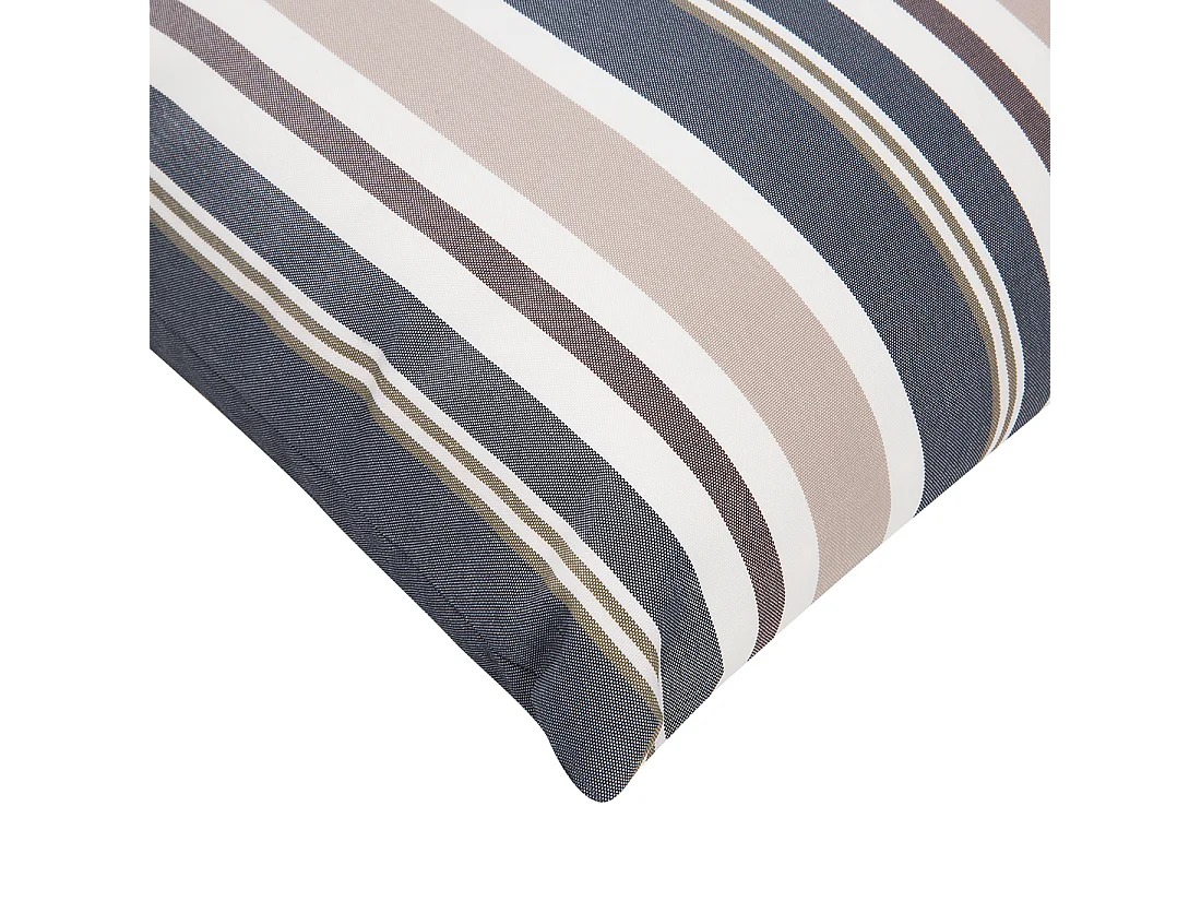 Lot de 2 coussins d'extérieur KASTOS À rayure 40 x 40 cm Taupe