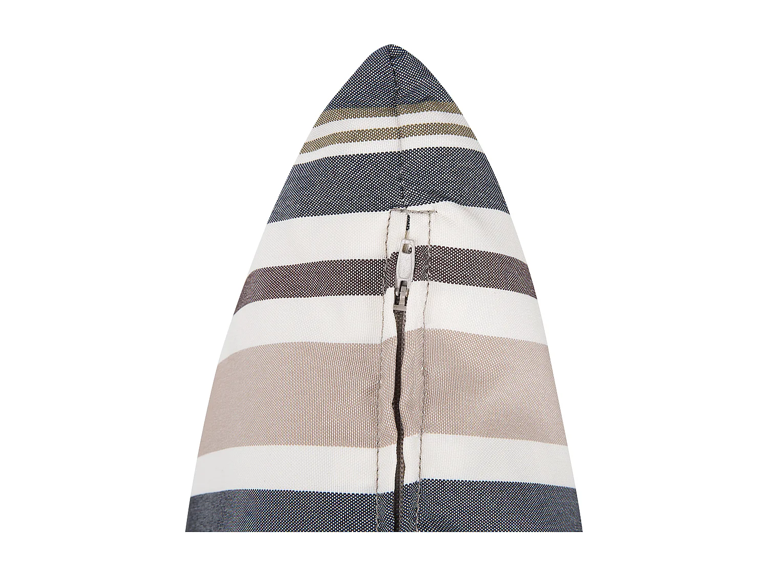 Lot de 2 coussins d'extérieur KASTOS À rayure 40 x 40 cm Taupe