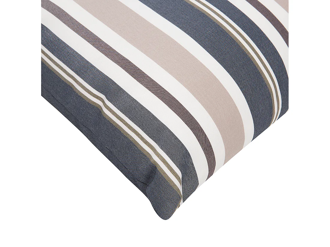 Gartenkissen 2er Set KASTOS Streifenmuster 40 x 40 cm Taupe