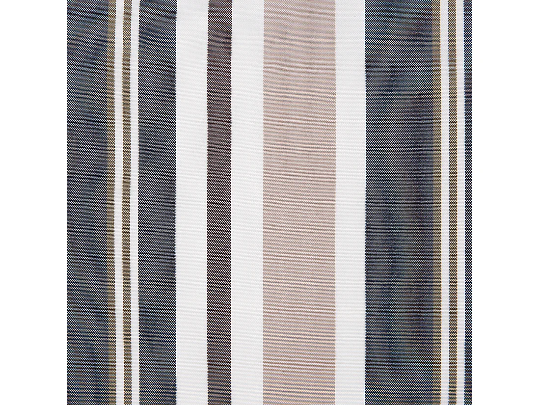 Gartenkissen 2er Set KASTOS Streifenmuster 40 x 40 cm Taupe