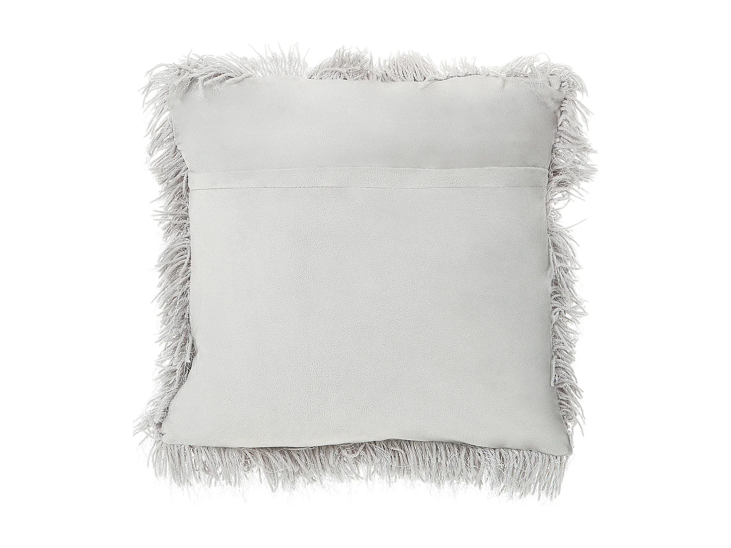 Set van 2 decoratieve kussens CIDE 45 x 45 cm Lichtgrijs Effen