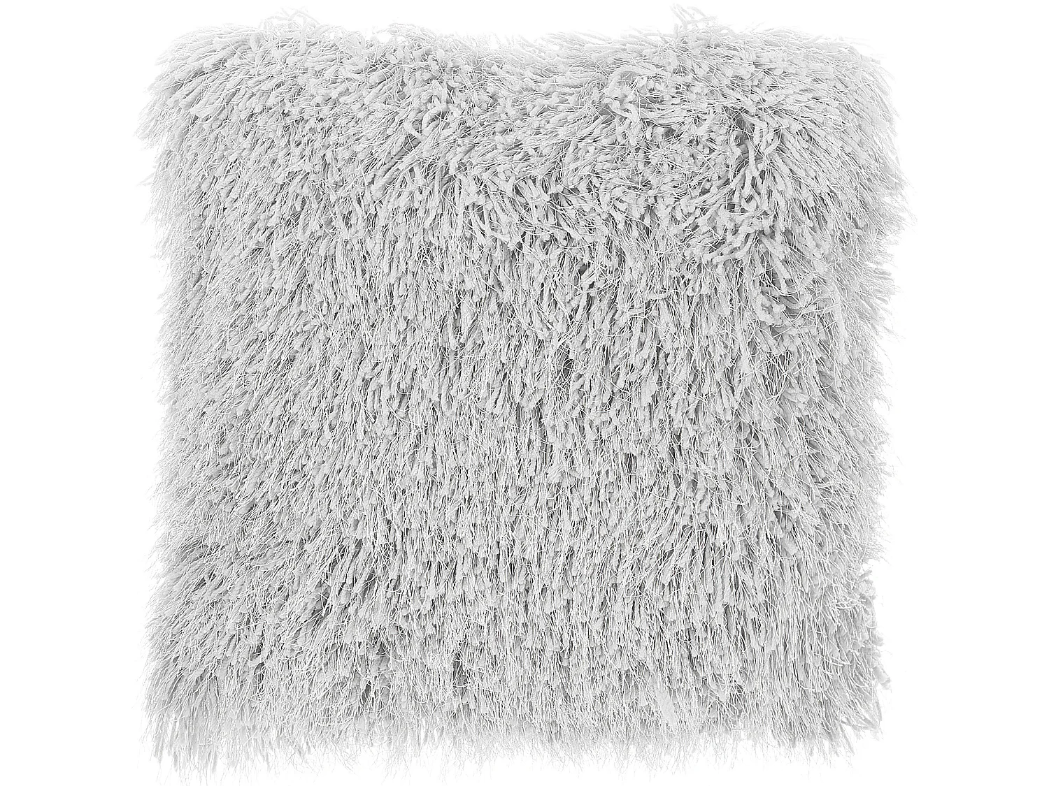 Set of 2 Decorative Cushions CIDE 45 x 45 cm Light Grey Solid