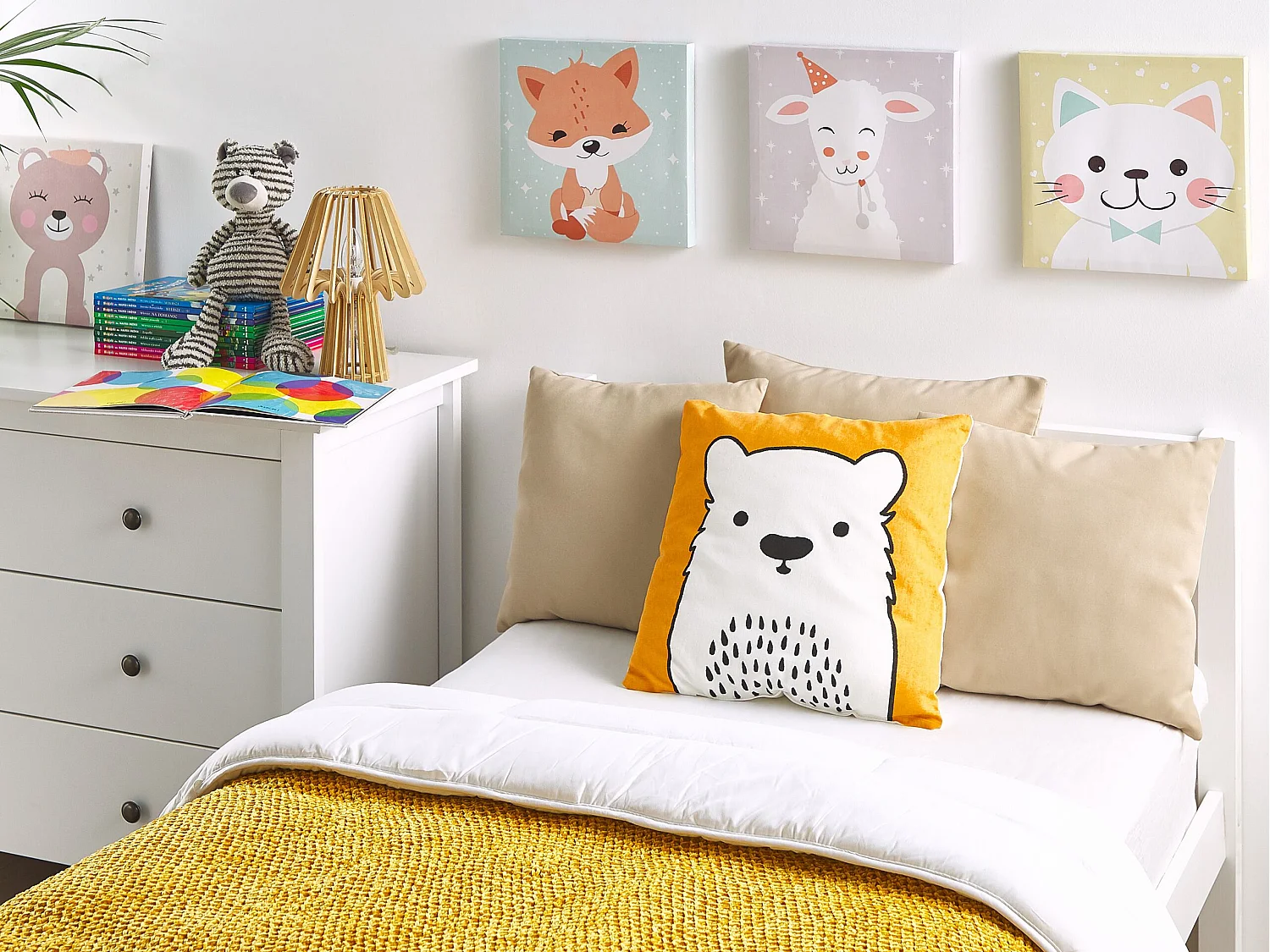 Throw Cushion WARANASI Cotton 45 x 45 cm Orange