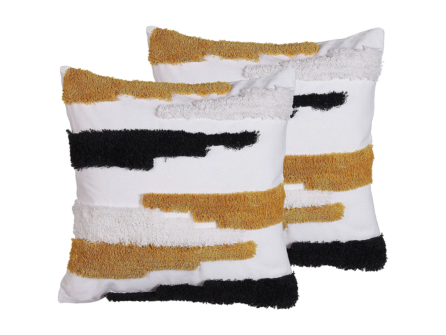 Set van 2 decoratieve kussens MONARDA 45 x 45 cm Multicolor Abstract patroon