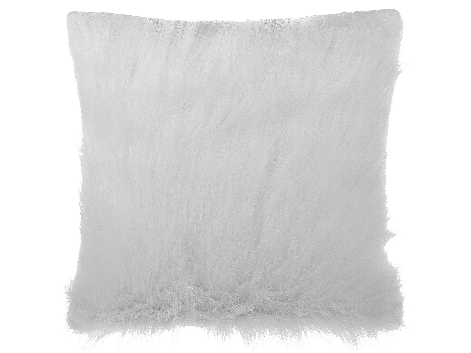 Zestaw 2 poduszek dekoracyjnych DAISY Sztuczne futro 45 x 45 cm Jasnobeżowy Jednolity