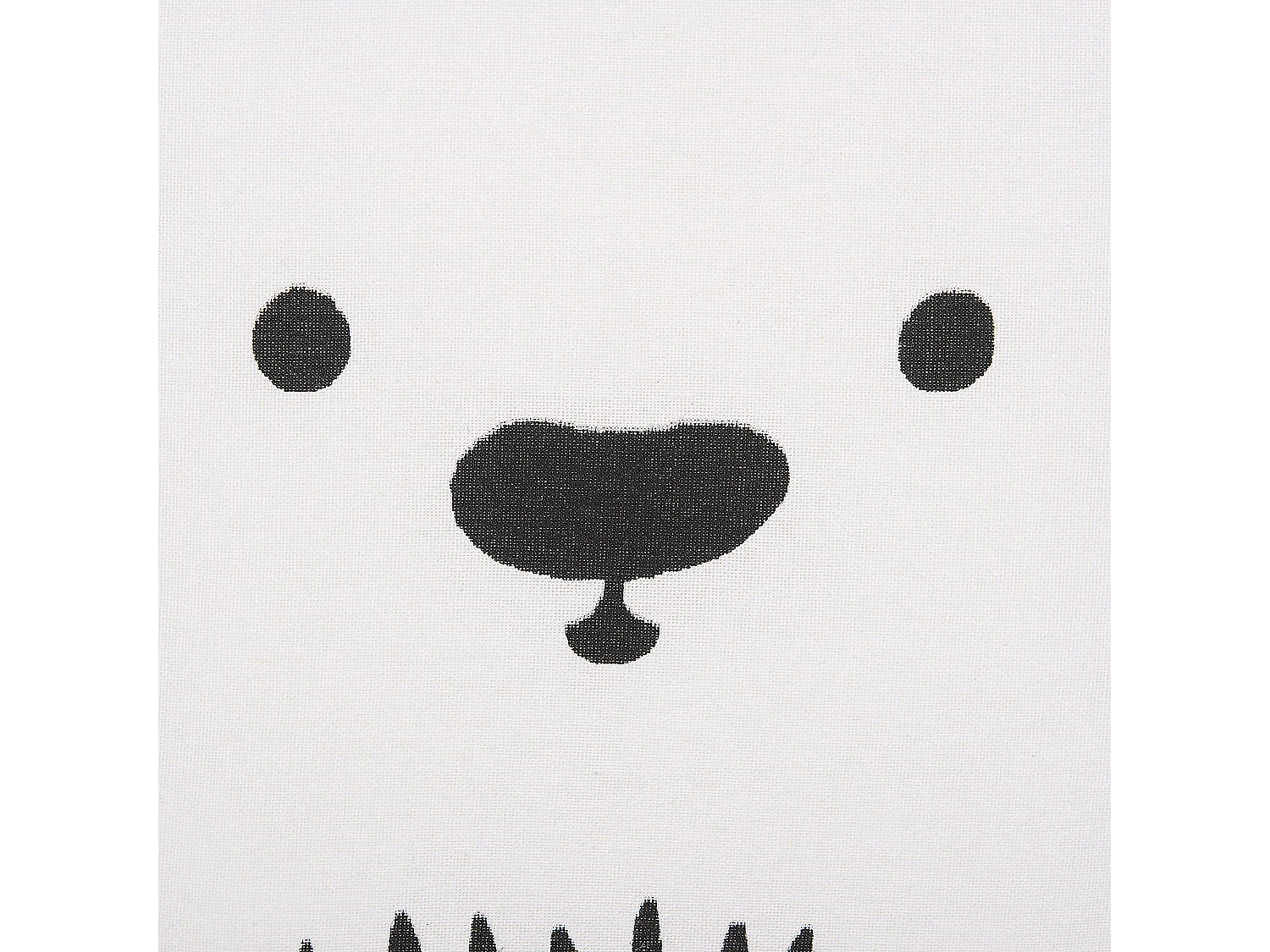 Dekokissen Baumwolle Bärmotiv blau 45 x 45 cm Kinderzimmer Waranasi