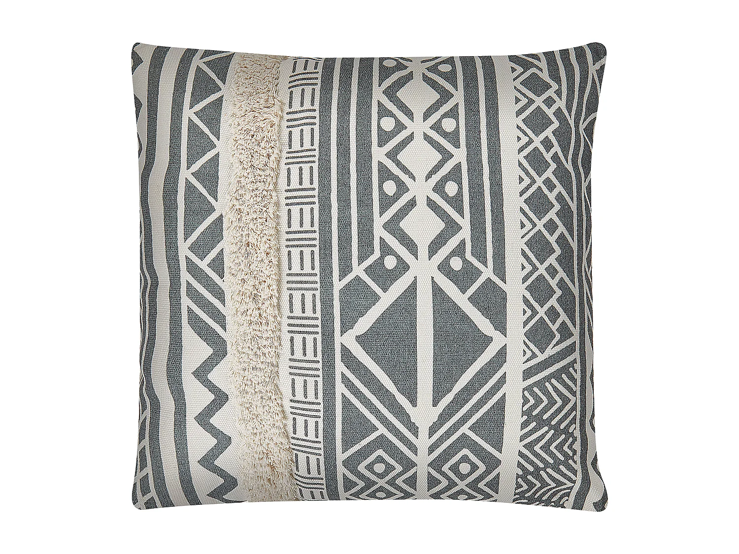 Set di 2 cuscini LAURUS 45 x 45 cm Grigio Trama geometrica