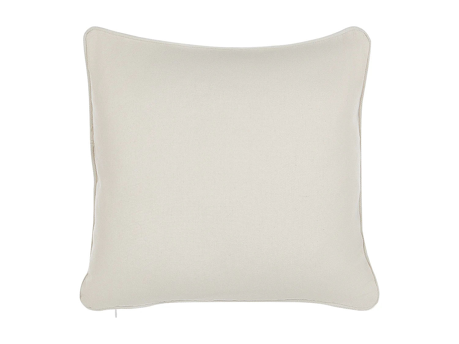 Lot de 2 coussins décoratifs HELIOTROPE 45 x 45 cm Blanc Unicolore