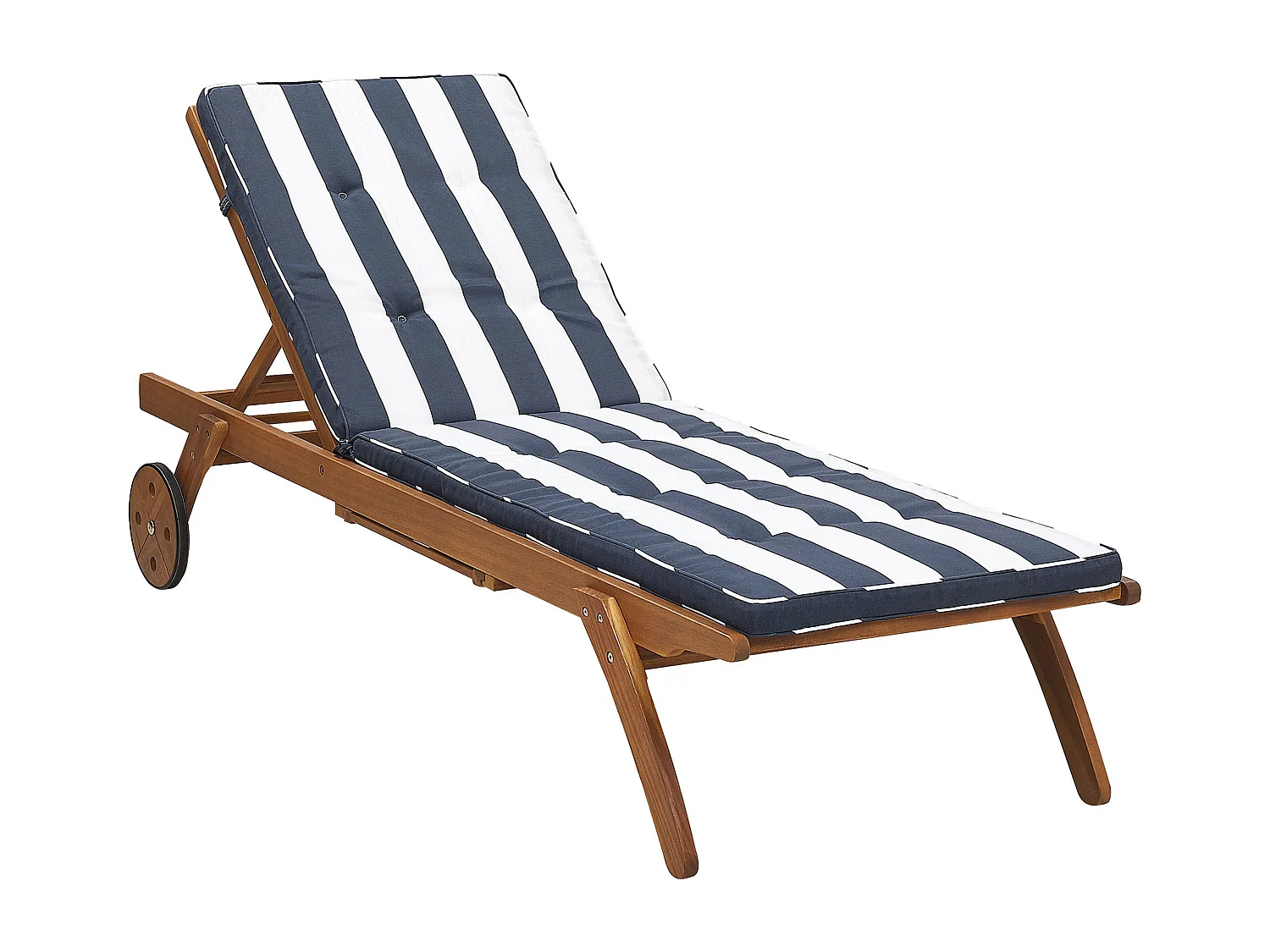 Auflage für Gartenliege CESANA marineblau gestreift 192 x 56 x 5 cm