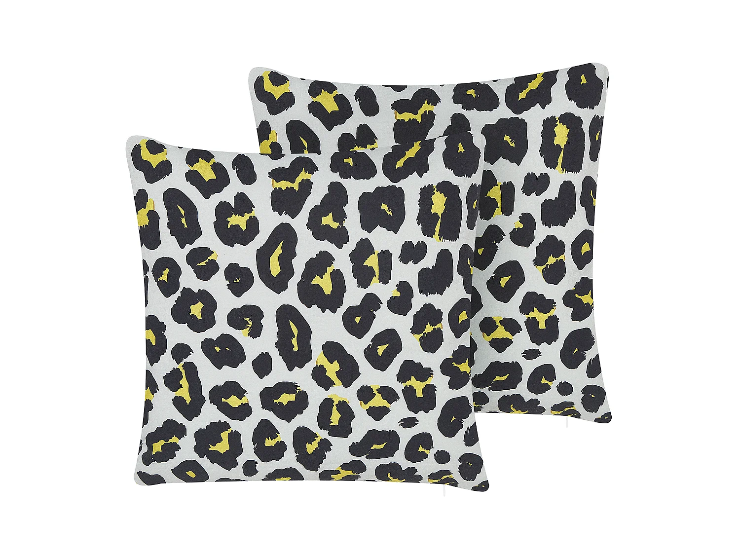 Weiches Gartenkissen 2er Set Tierfell-Design schwarz / weiß 45 x 45 cm Karditsa