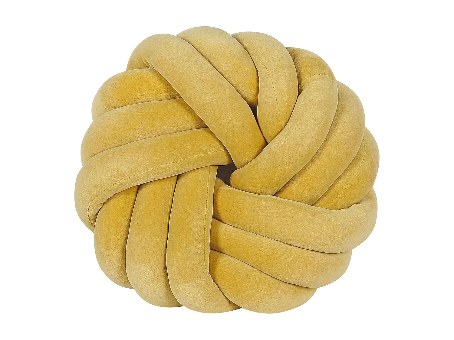 Cuscino decorativo AKOLA Velluto 30 x 30 cm Senape Tinta unita