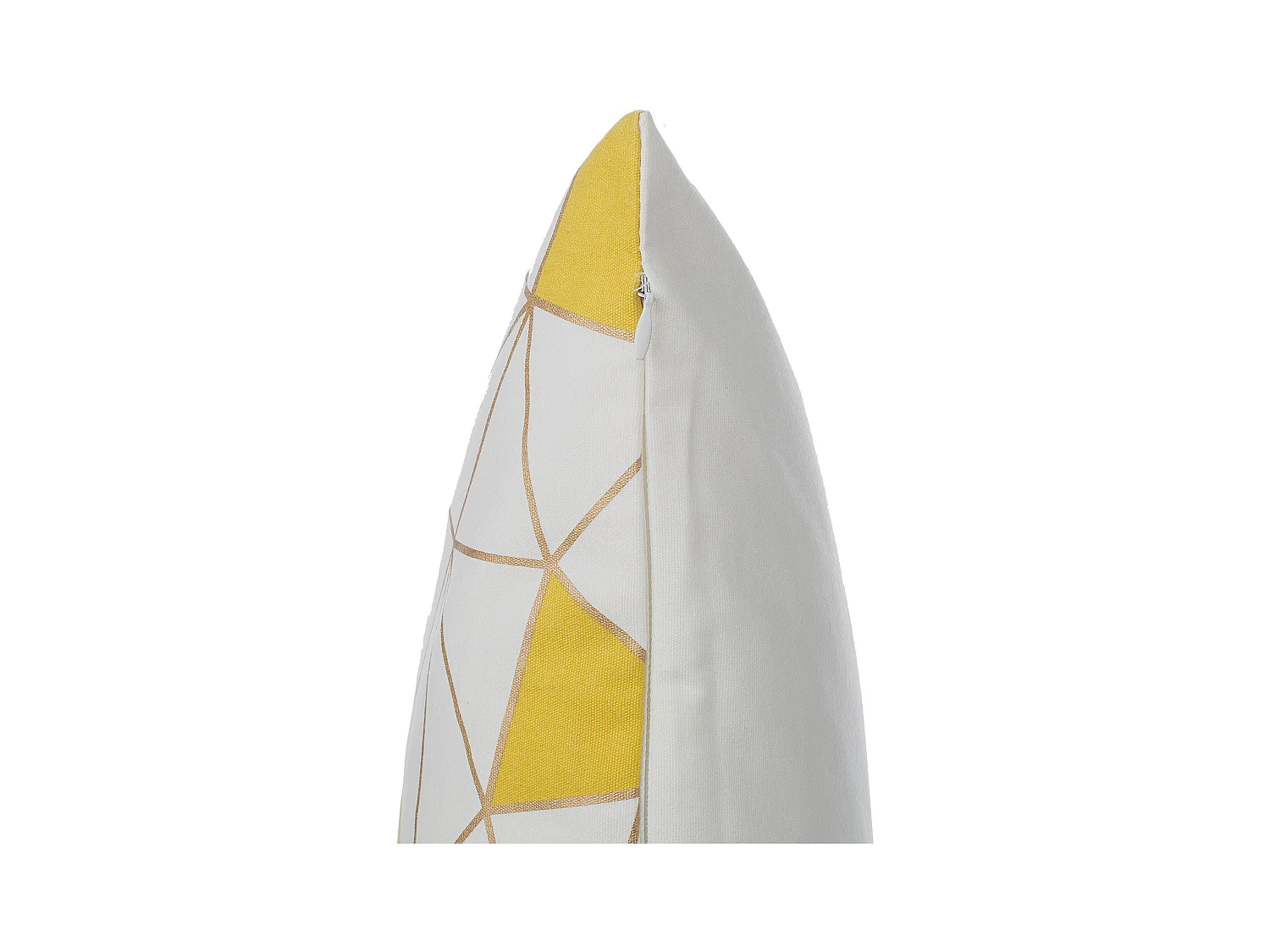 Lot de 2 coussins décoratifs CLARKIA Coton 45 x 45 cm Jaune Motif géométrique