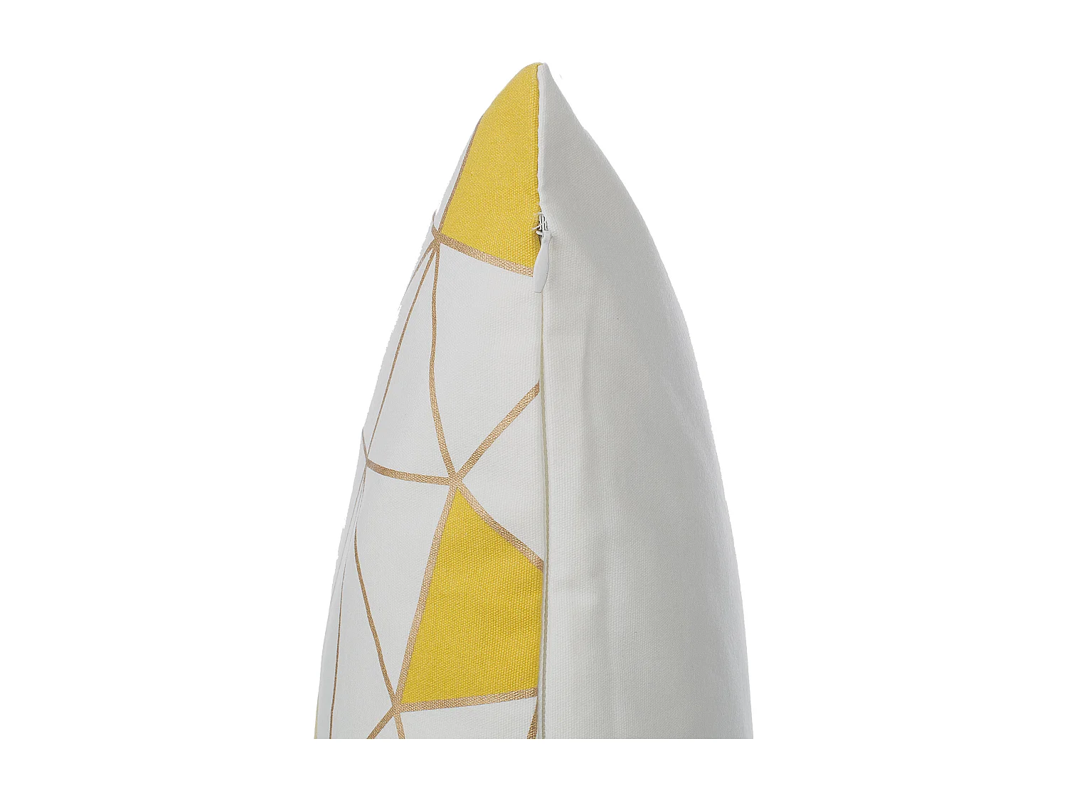 Lot de 2 coussins décoratifs CLARKIA Coton 45 x 45 cm Jaune Motif géométrique