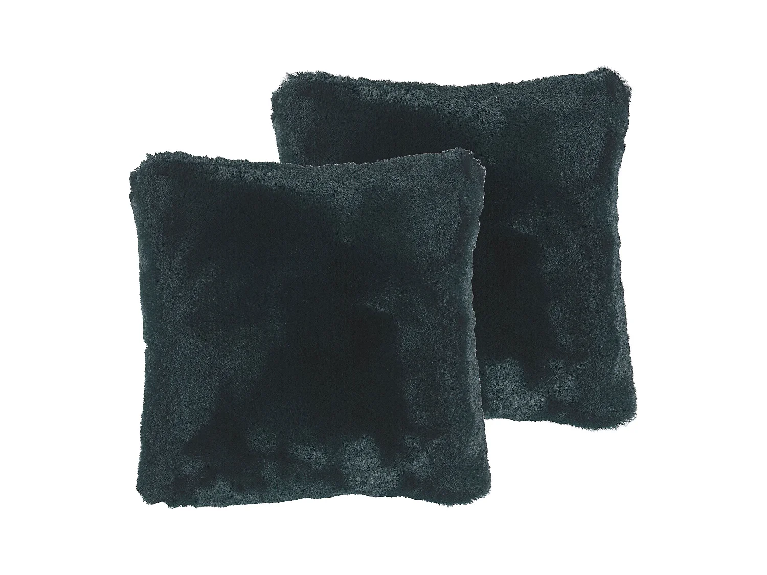 Set van 2 kussens TANDUR Bouclé 42 x 42 cm Monochroom Donkergroen