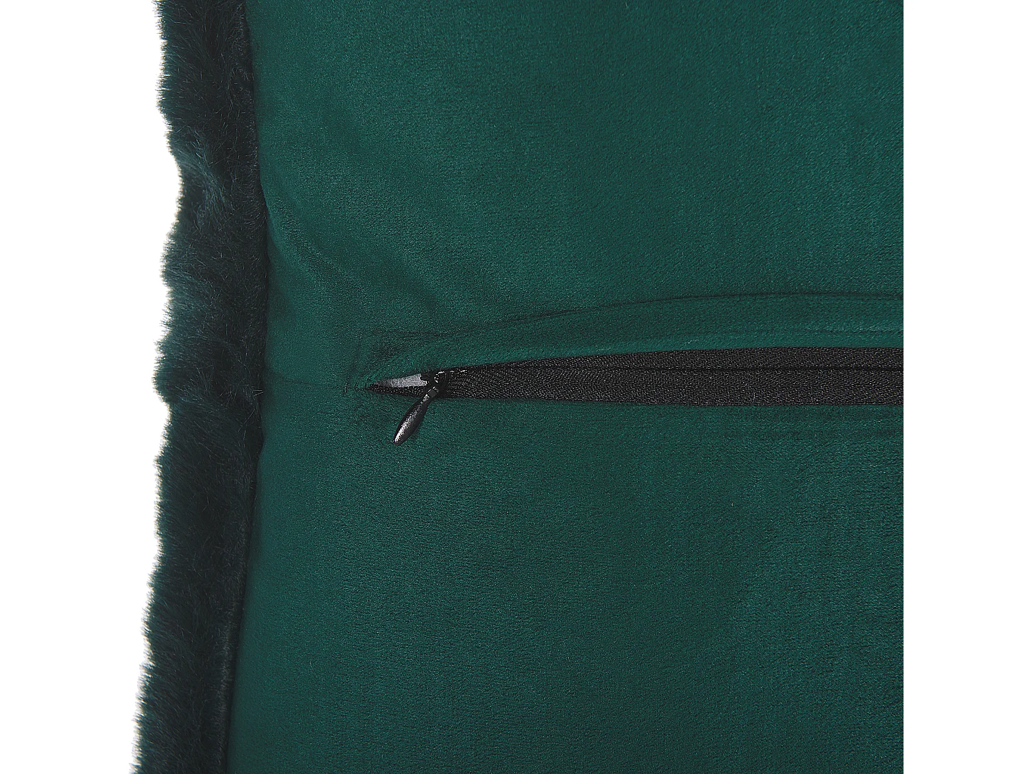 Set van 2 kussens TANDUR Bouclé 42 x 42 cm Monochroom Donkergroen