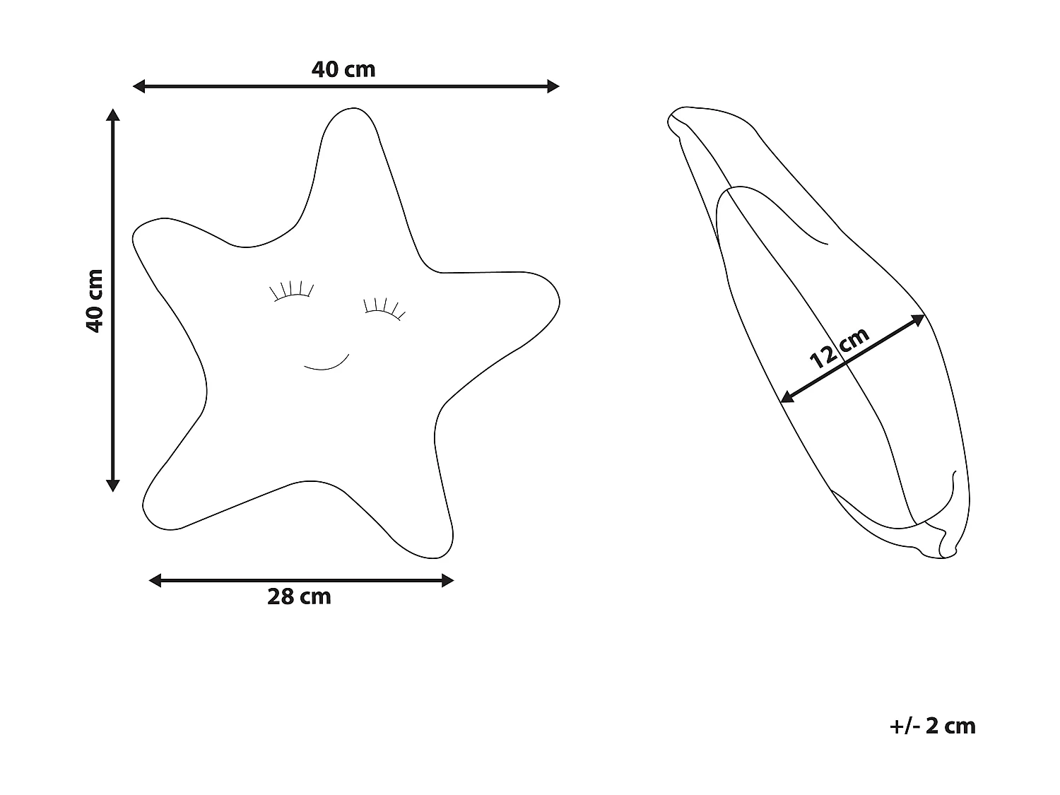 Cojín gris motivo estrella 40 x 40 cm BHOPAL