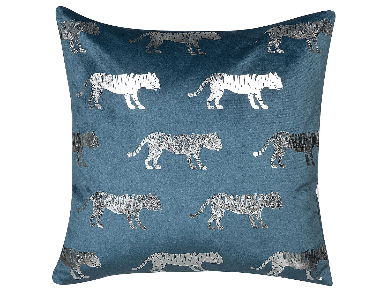 Set van 2 decoratieve kussens BLUEBELL Fluweel 45 x 45 cm Blauw Dierenprint