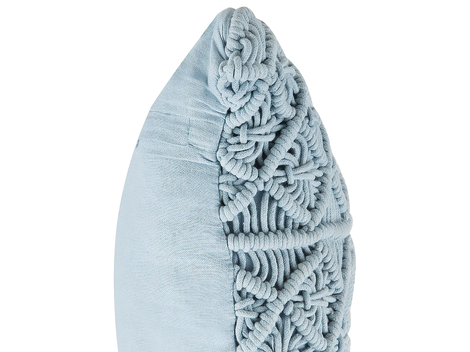 Set van 2 decoratieve kussens GOREME Bouclé 45 x 45 cm Blauw Geometrisch patroon