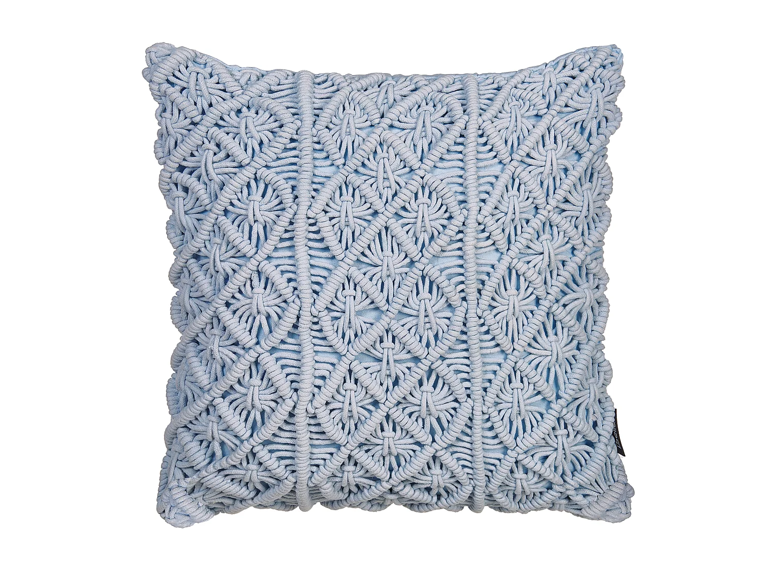 Set van 2 decoratieve kussens GOREME Bouclé 45 x 45 cm Blauw Geometrisch patroon