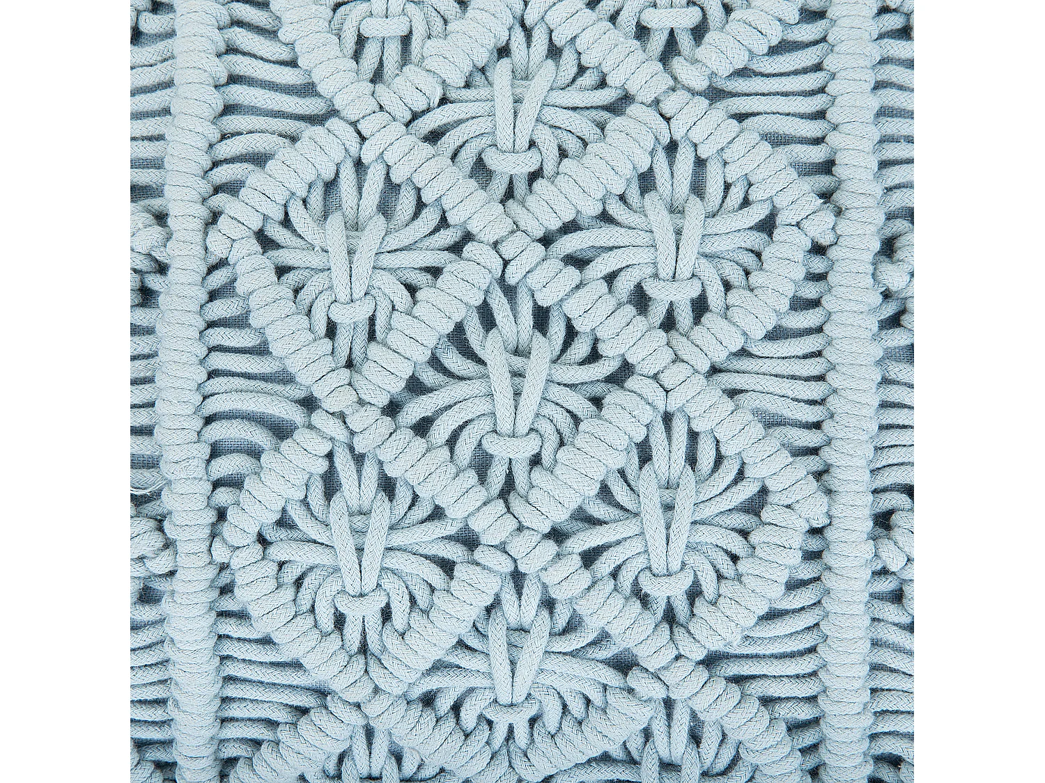 Set van 2 decoratieve kussens GOREME Bouclé 45 x 45 cm Blauw Geometrisch patroon