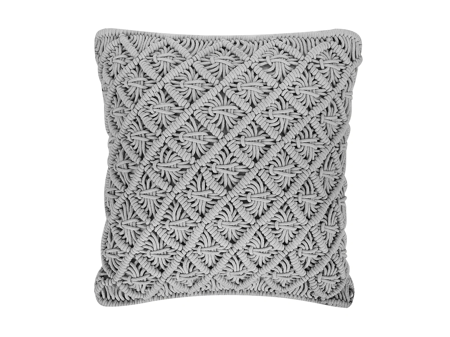 Dekokissen 2er Set KIZKALESI Baumwolle 45 x 40 cm Grau Geometrisches Muster