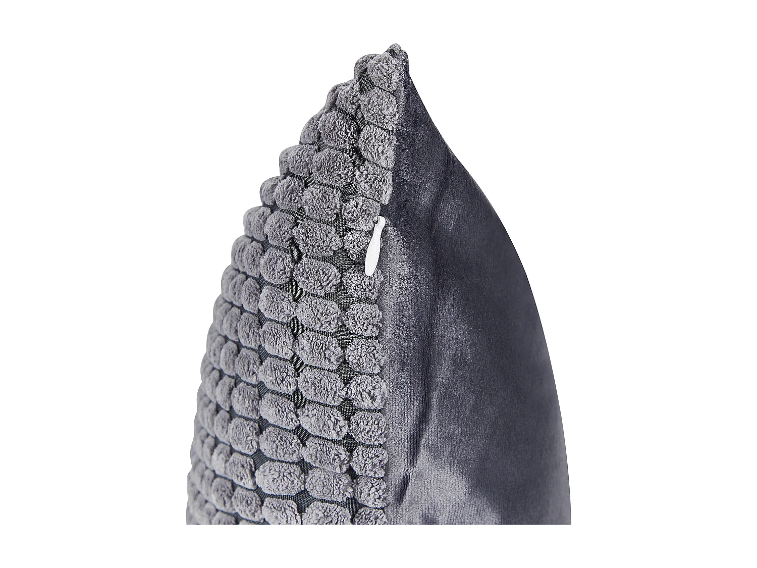 Zestaw 2 poduszek dekoracyjnych ASPIDISTRA Welur 45 x 45 cm Szary Wzór geometryczny