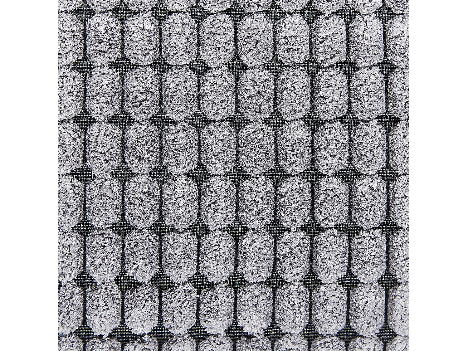 Zestaw 2 poduszek dekoracyjnych ASPIDISTRA Welur 45 x 45 cm Szary Wzór geometryczny