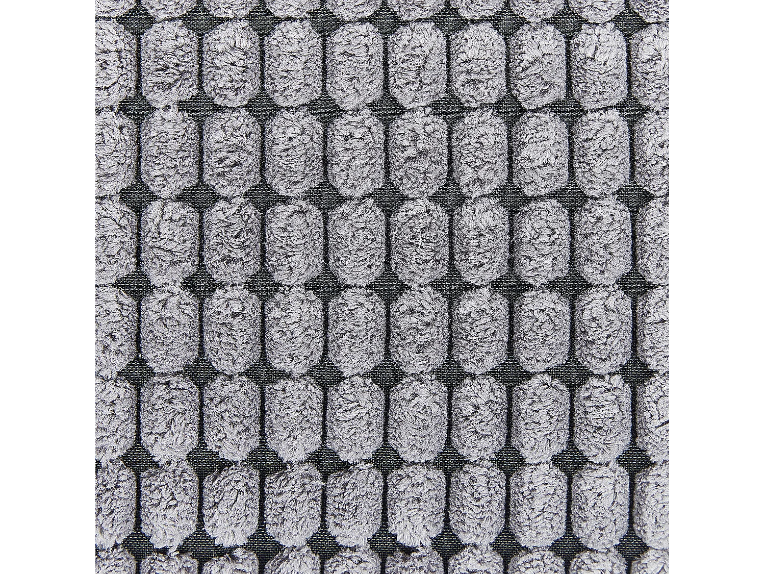 Zestaw 2 poduszek dekoracyjnych ASPIDISTRA Welur 45 x 45 cm Szary Wzór geometryczny