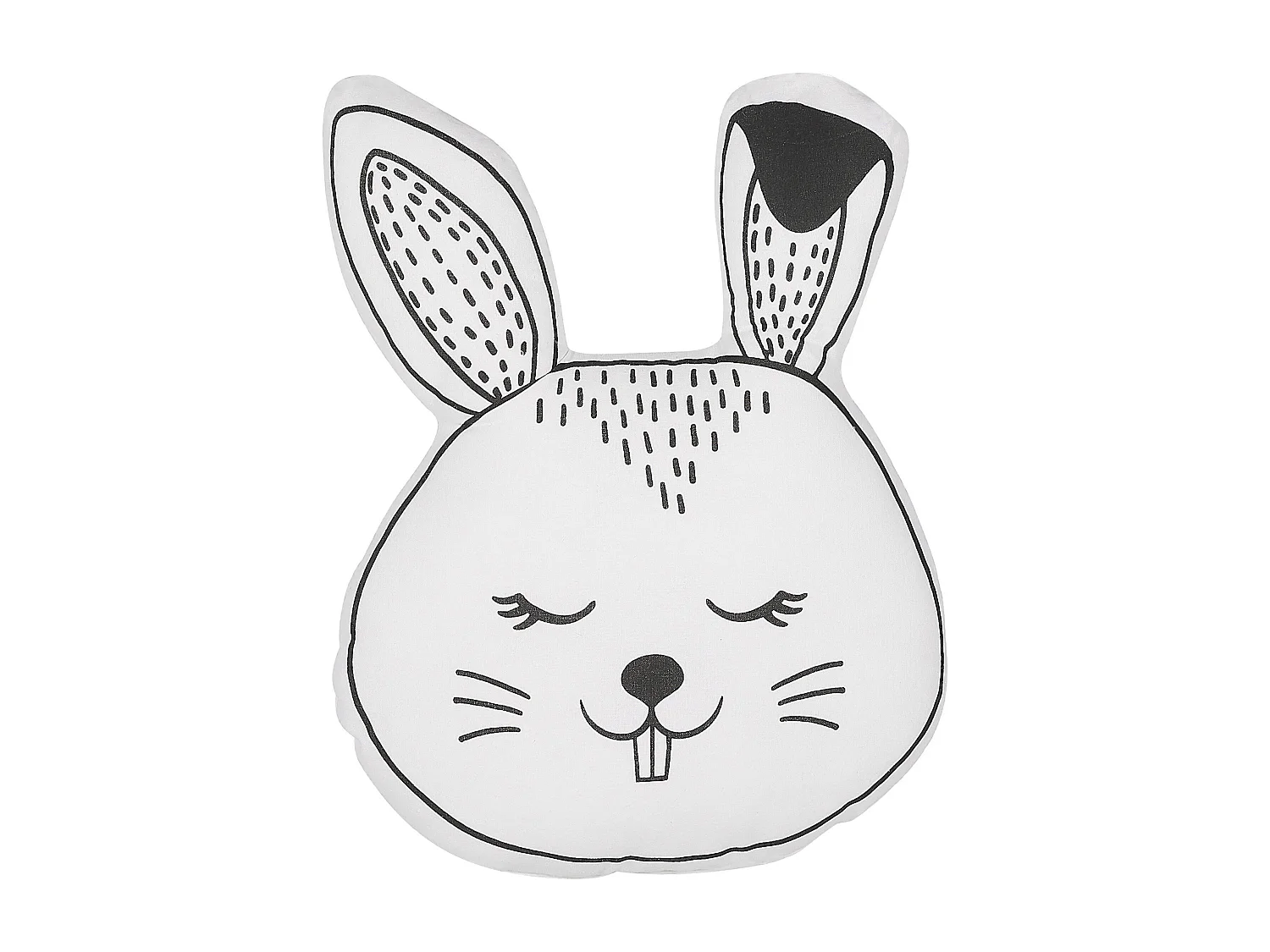 Lot de 2 coussins décoratifs KANPUR Coton 53 x 43 cm Blanc Lièvre