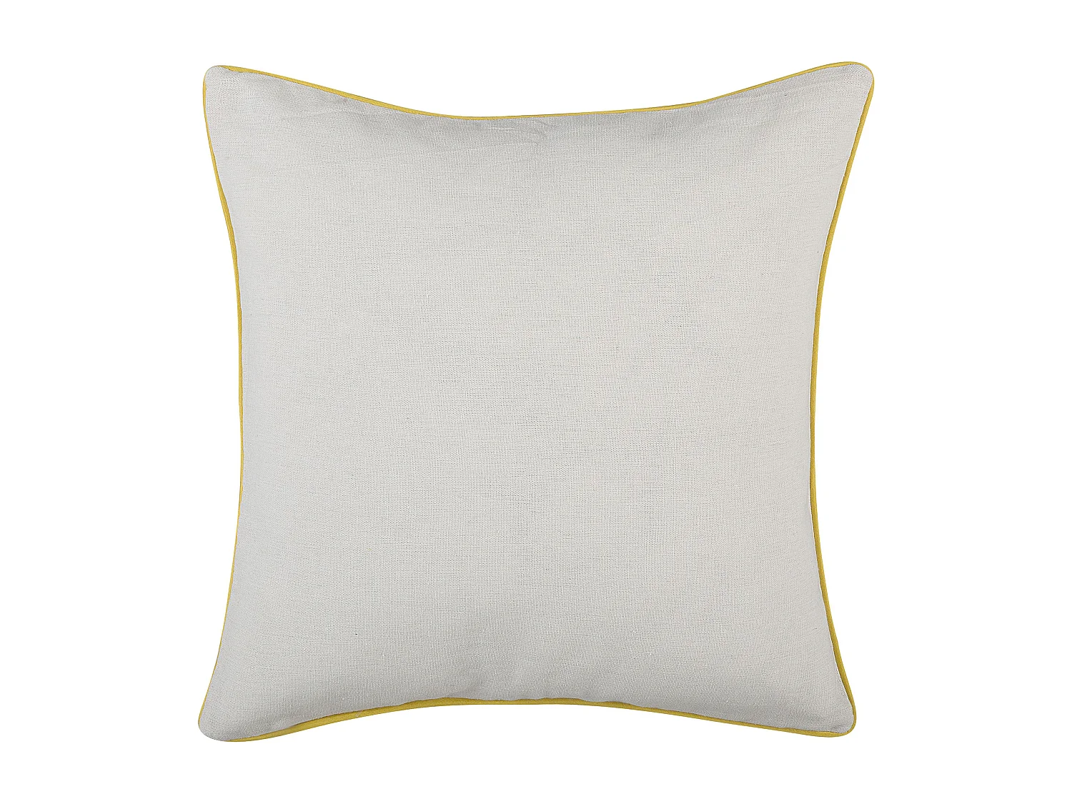 Lot de 2 coussins décoratifs CANDYTUFT 45 x 45 cm Jaune Motif de plante