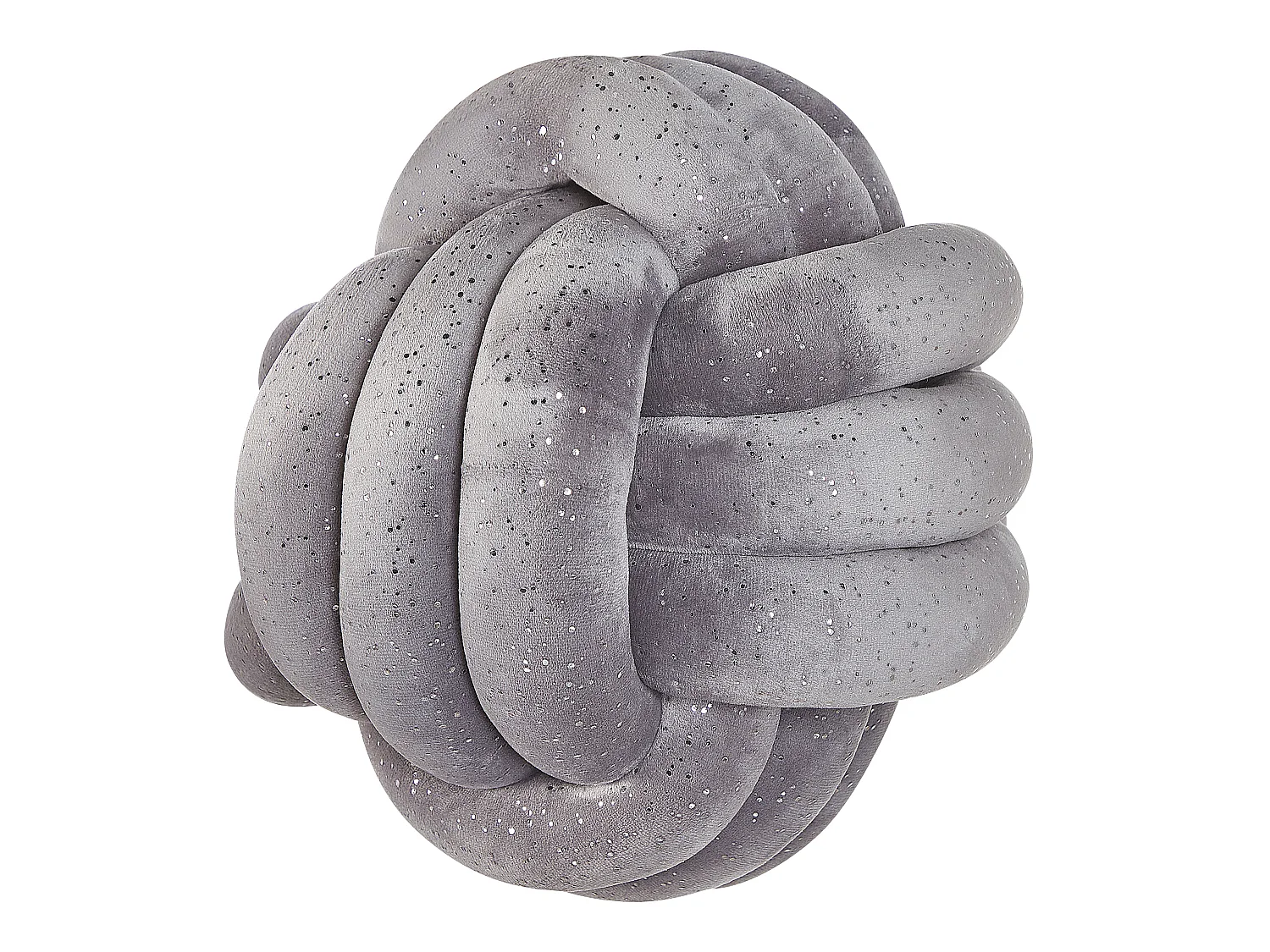 Coussin MALNI Velours 30 x 30 cm Gris Unicolore
