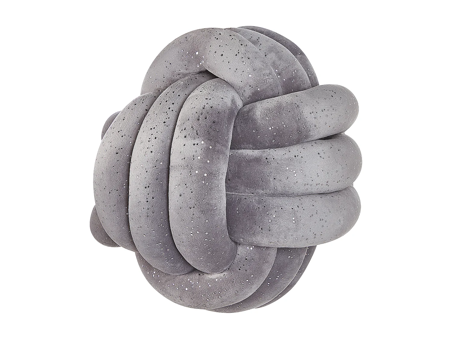 Coussin MALNI Velours 30 x 30 cm Gris Unicolore