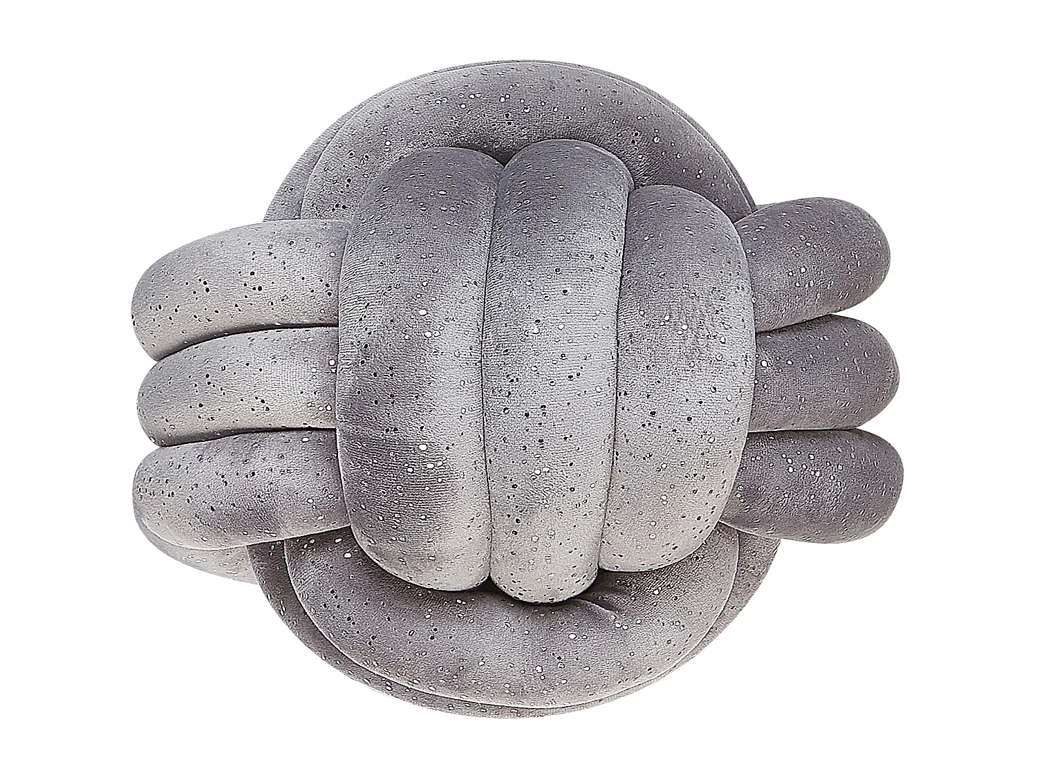 Coussin MALNI Velours 30 x 30 cm Gris Unicolore