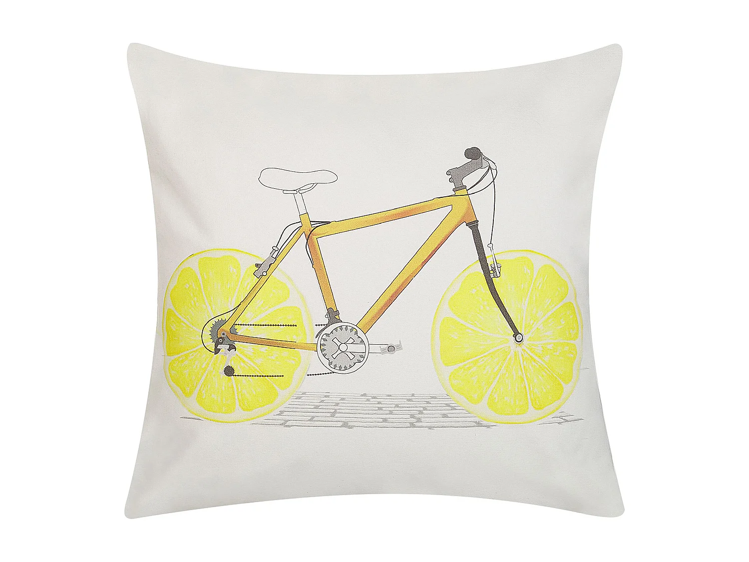 Set van 2 decoratieve kussens RUSCUS Katoen 45 x 45 cm Wit Abstract patroon