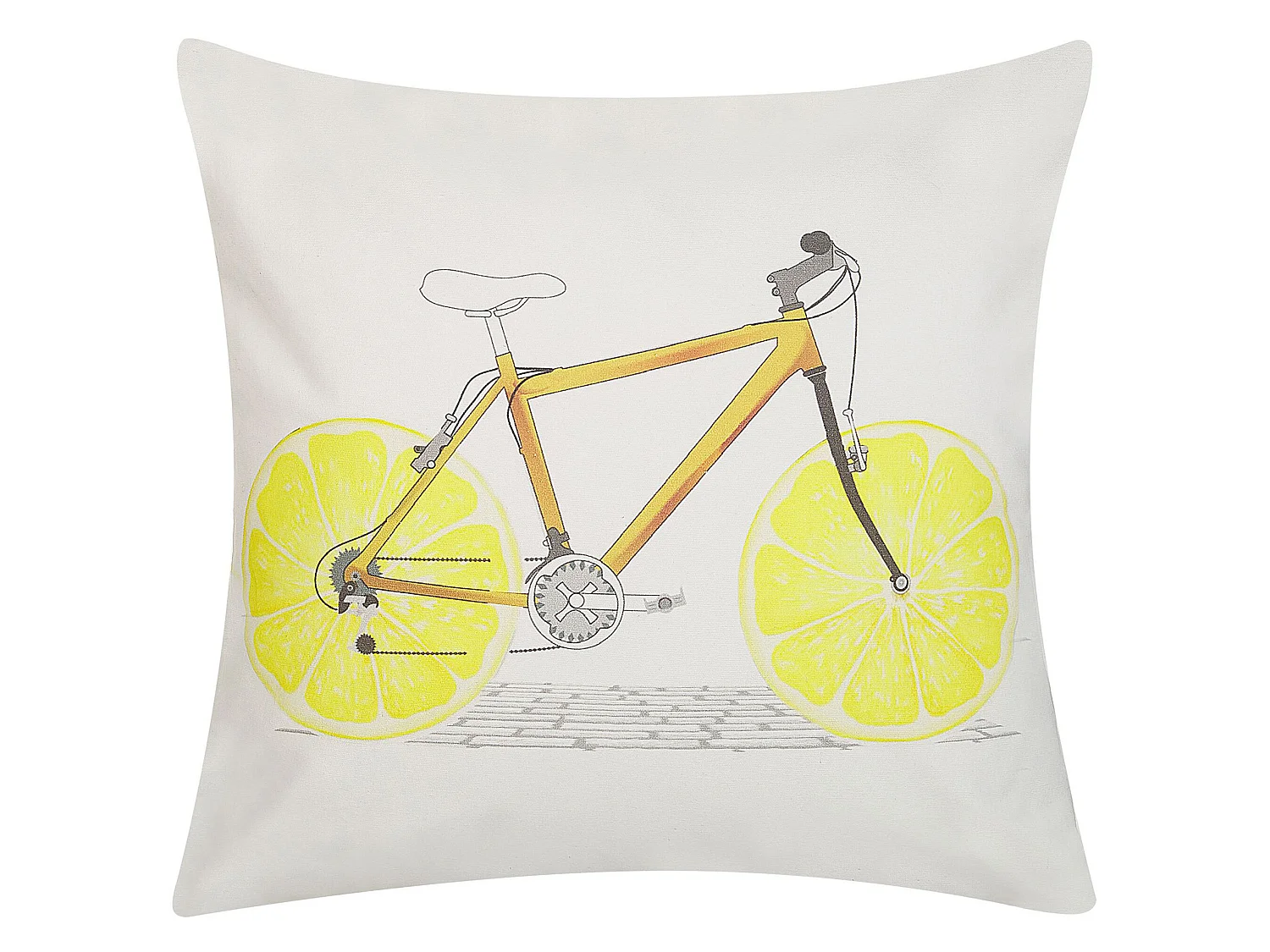 Set of 2 Decorative Cushions RUSCUS Cotton 45 x 45 cm White Abstract Pattern