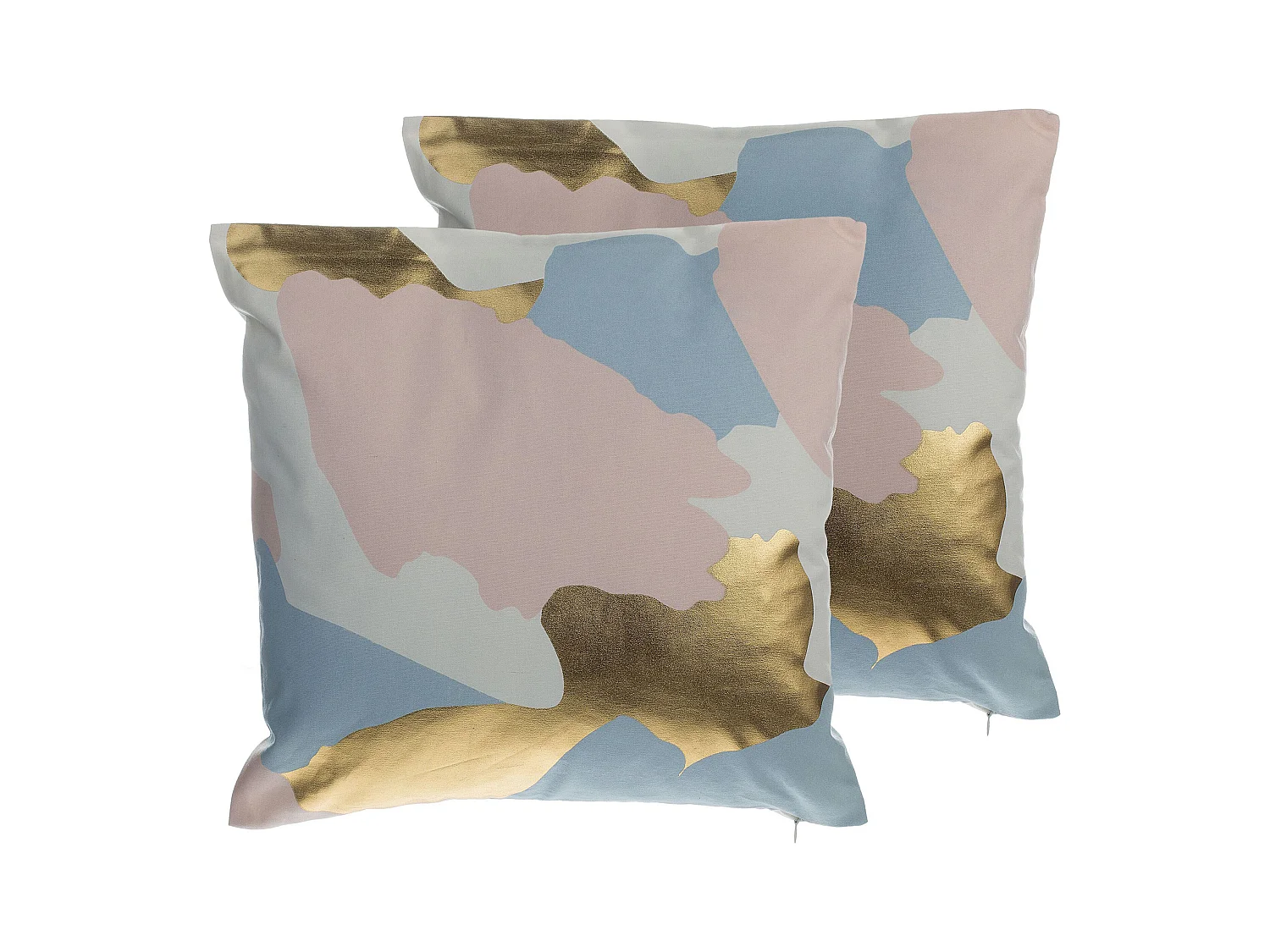 Lot de 2 coussins décoratifs IXIA Coton 45 x 45 cm Rose Motif abstrait