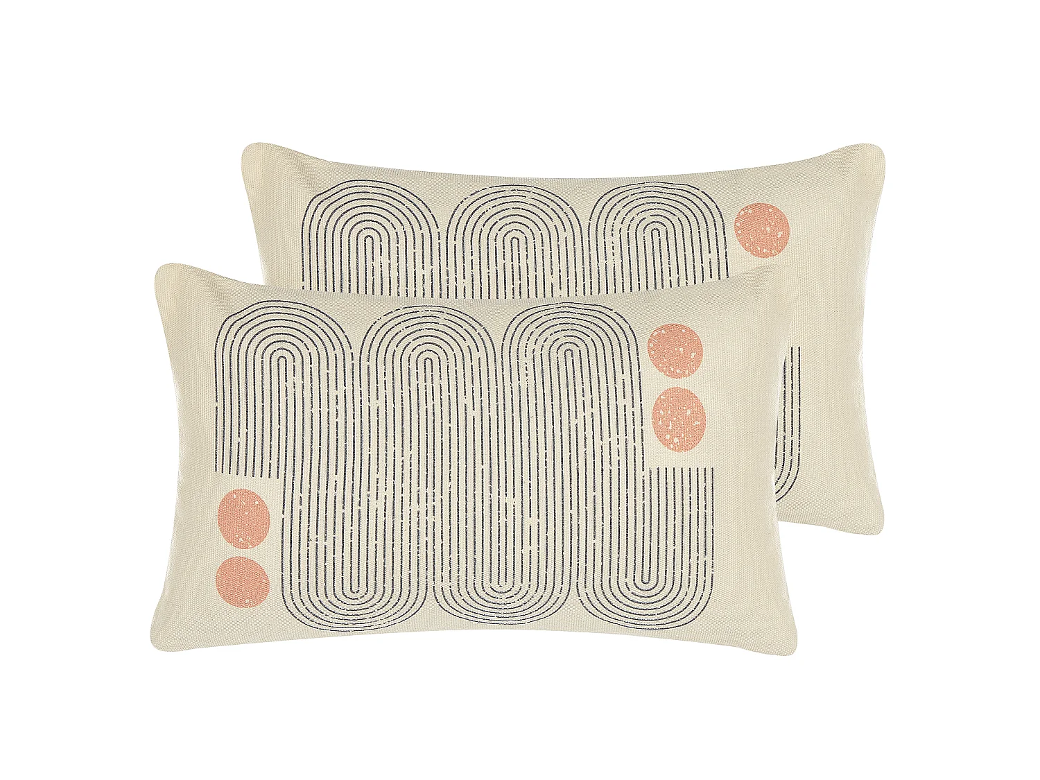 Set di 2 cuscini TIARELLA 30 x 50 cm Multicolore Trama geometrica