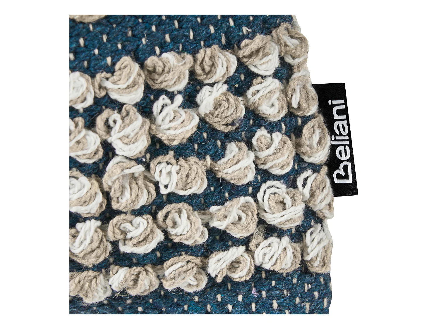 Set van 2 decoratieve kussens DEWBERRY Katoen 45 x 45 cm Blauw Geometrisch patroon