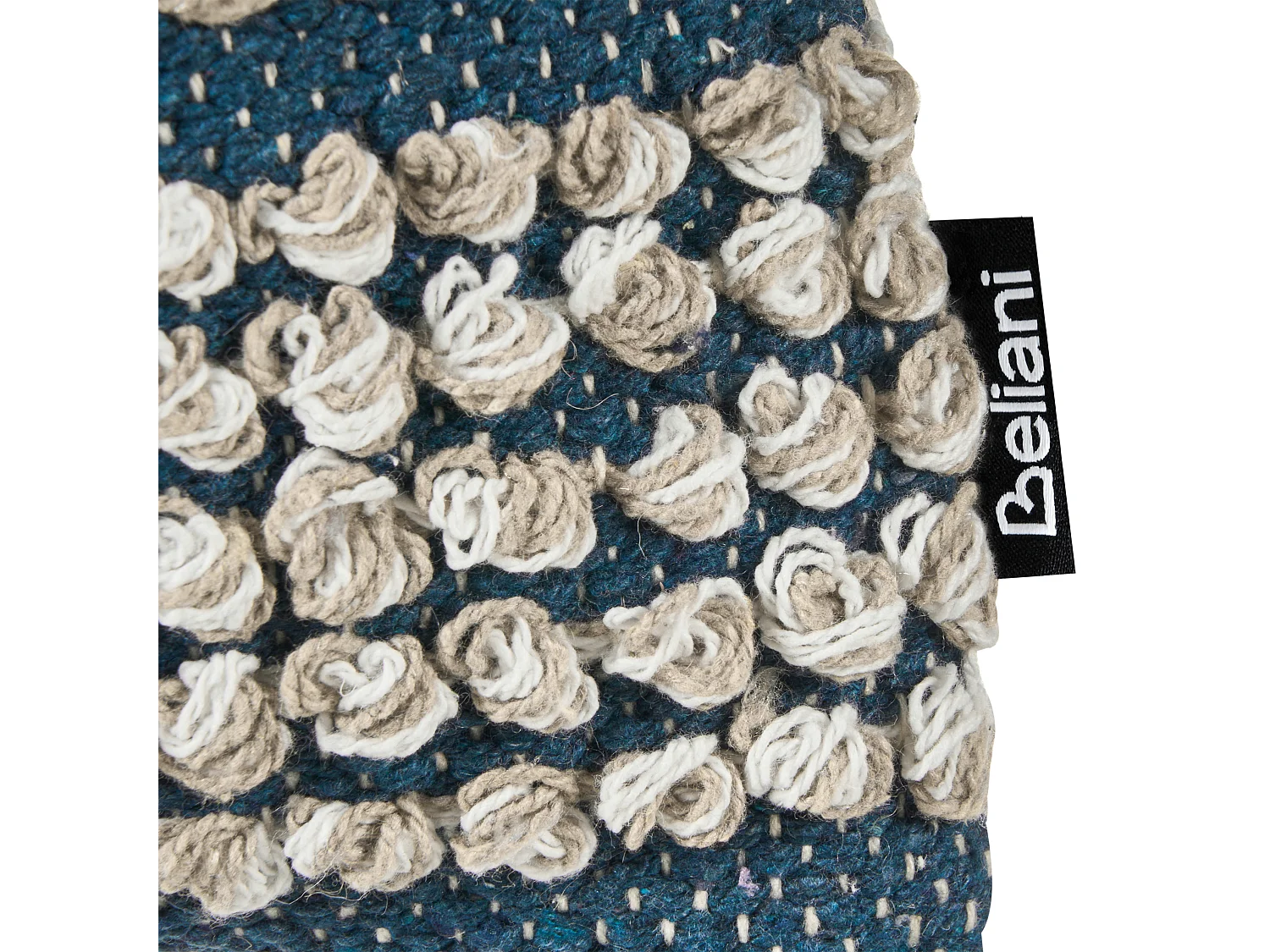 Lot de 2 coussins décoratifs DEWBERRY Coton 45 x 45 cm Bleu Motif géométrique