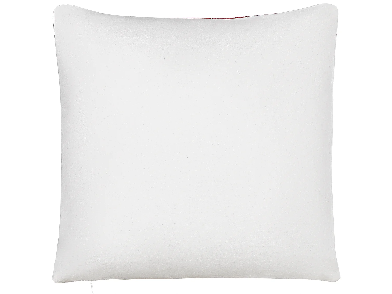 Set of 2 Decorative Cushions ROBBIE 45 x 45 cm Red Christmas Motif