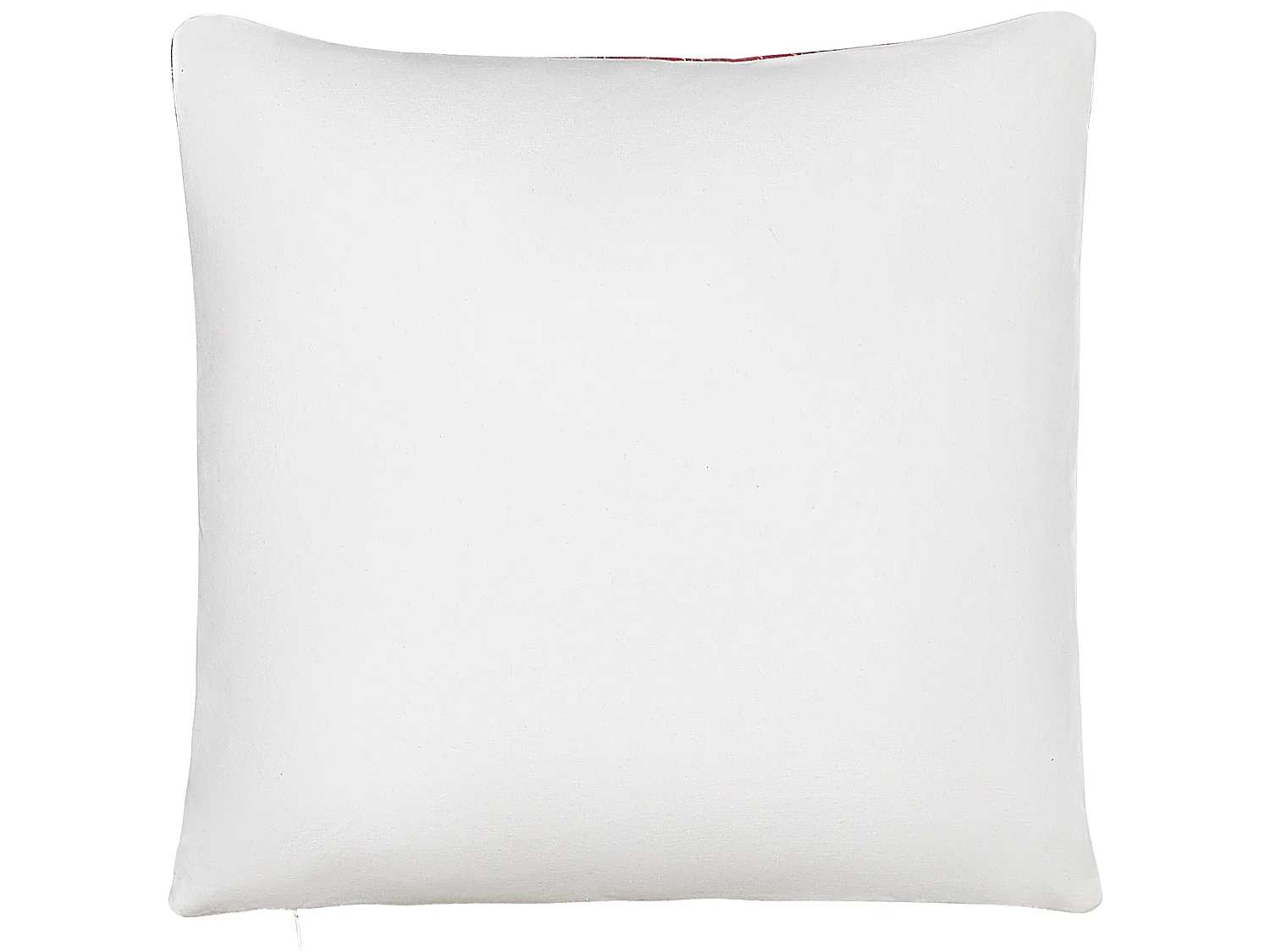 Set of 2 Decorative Cushions ROBBIE 45 x 45 cm Red Christmas Motif