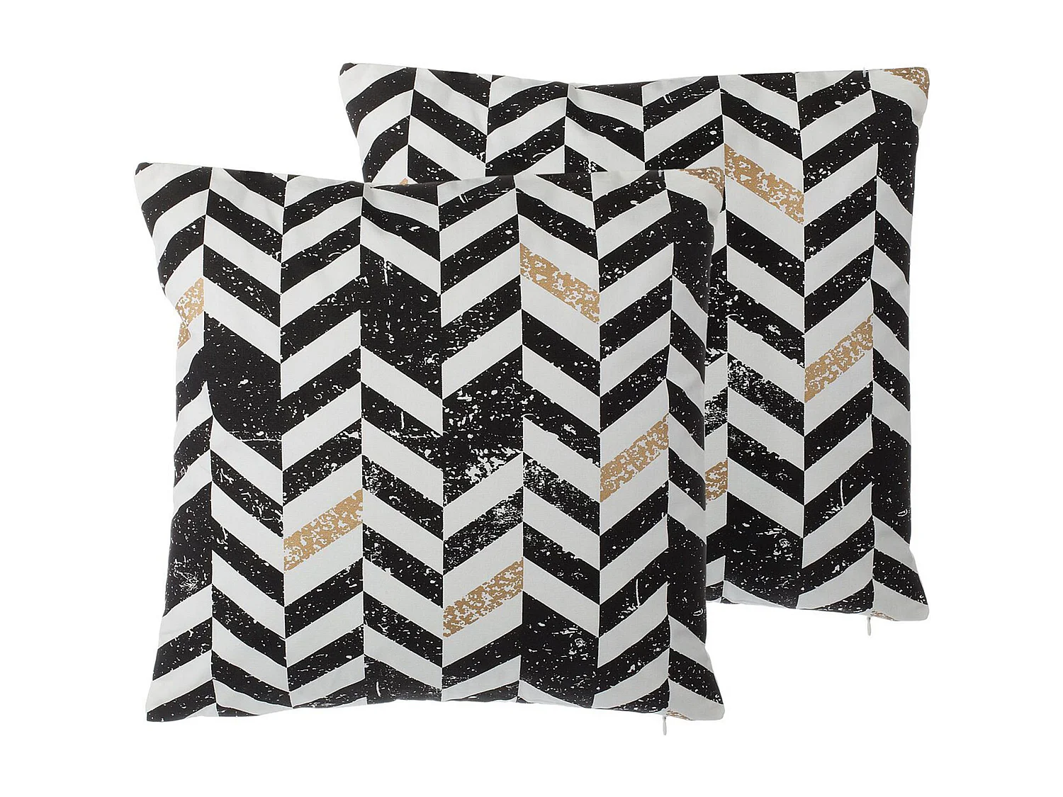 Set van 2 decoratieve kussens HELCONIA Katoen 45 x 45 cm Multicolor Geometrisch patroon