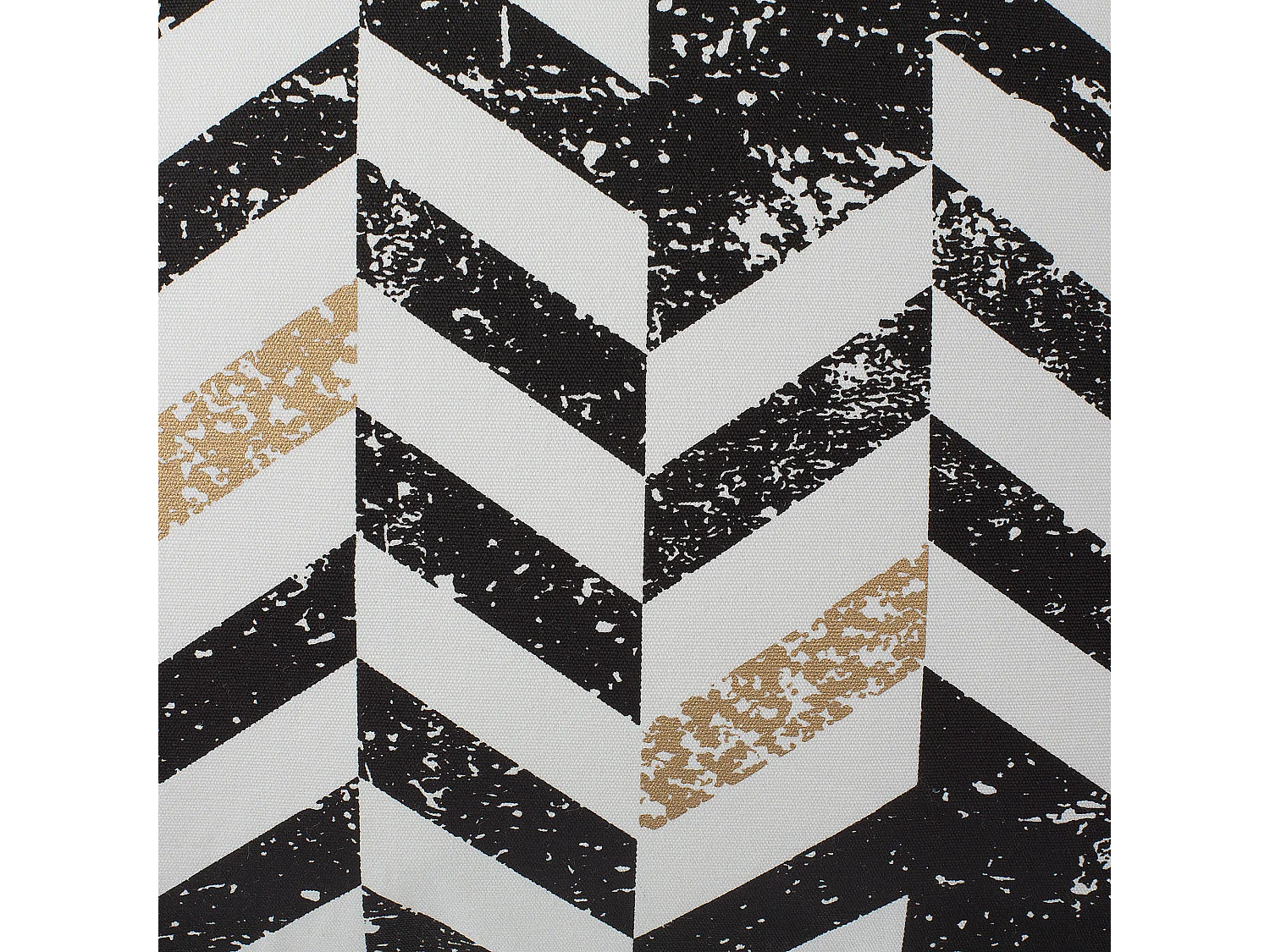 Modernes Dekokissen Baumwolle geometrisches Muster schwarz/gold 2er Set Helconia