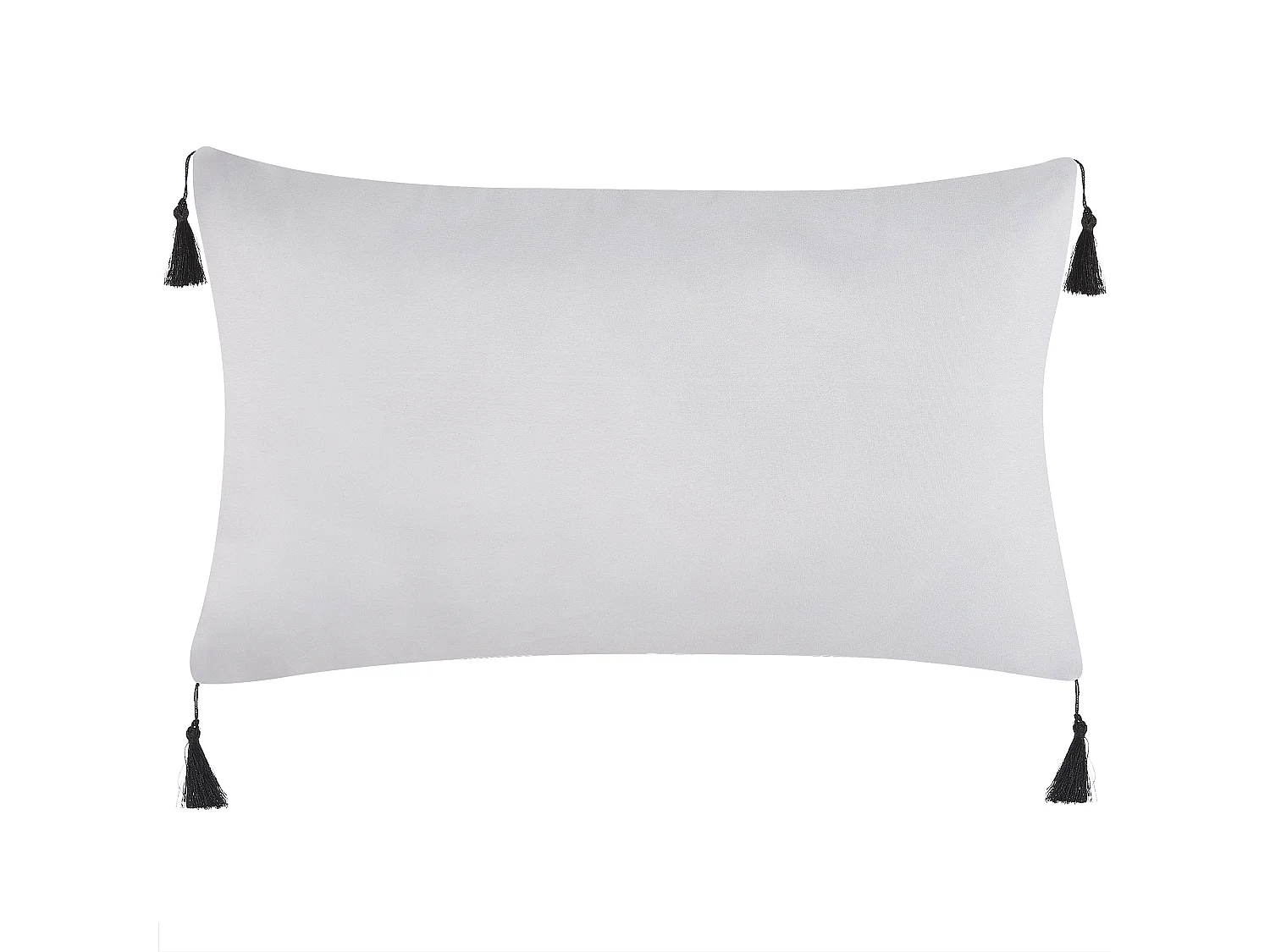 Zestaw 2 poduszek dekoracyjnych LIRIOPE 30 x 50 cm Czarny/ biały Wzór geometryczny